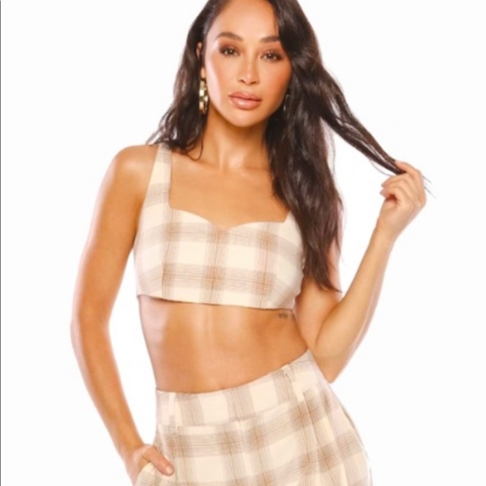 CARA SANTANA crop top